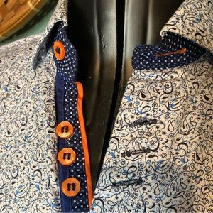 Stunning Paisley Au Noir mens dress shirt